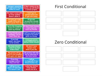 Zero and First Conditional