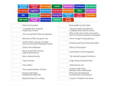 Ancient China Match Up
