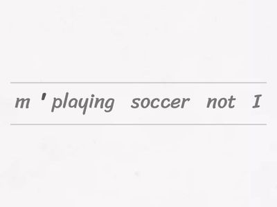 Present continuous negative 