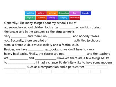 OGE School Collocations