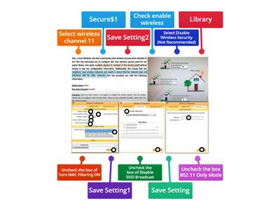 CompTIA A+ Simulation - Public Library Wireless- configuration