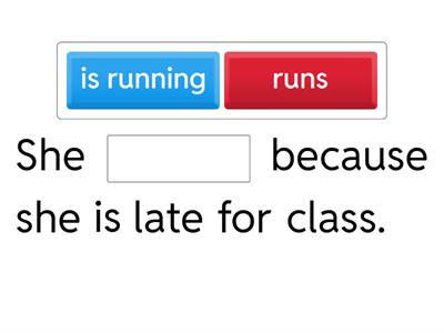 Present simple and continuous