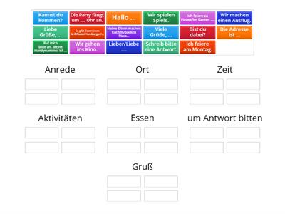 Einladungen schreiben. Kapitel 7. Klasse! A1