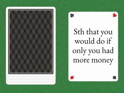  I WISH... IF ONLY...