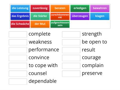 Schritte B1 Teammitglieder Wortschatz 