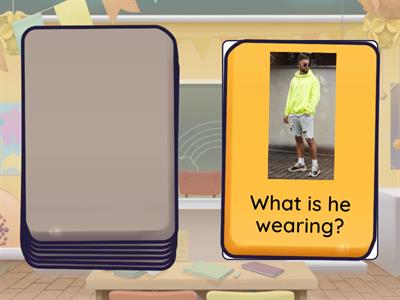  1C What is he/she wearing?