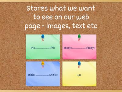 HTML Tags Quiz
