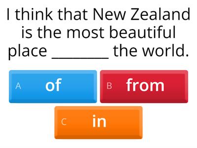 Grammar: Progress check unit 5 (Level pre intermediate)