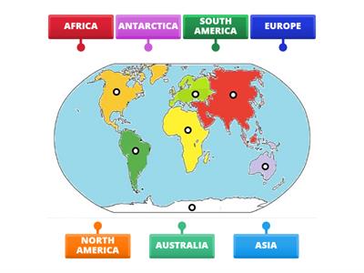 There are 7 continents in the world!