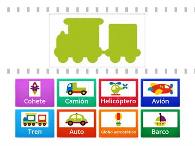 Asociar sombras con cada medio de transporte