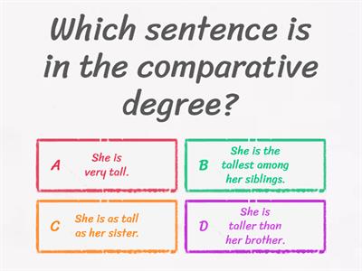 Degree of Comparison