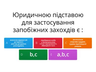 запобіжні заходи