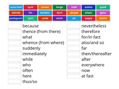 Demon Conjunctions Adverbs Latin IB XIX