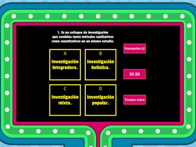 La investigación mixta.