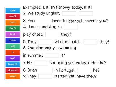 Question tags - Unit 3 - IVM