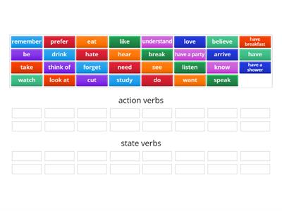 Action vs State verbs