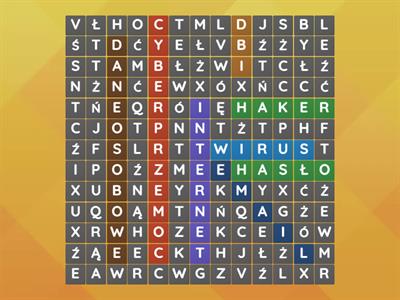 znajdż slowo o internecie