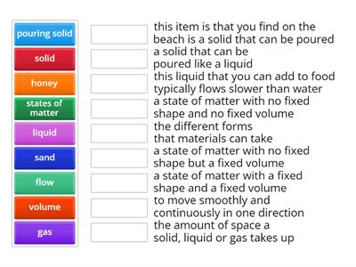 Solids, liquids and gases