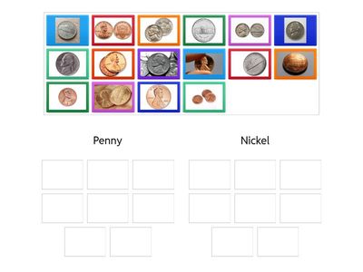 Sort the Money - Penny vs. Nickel