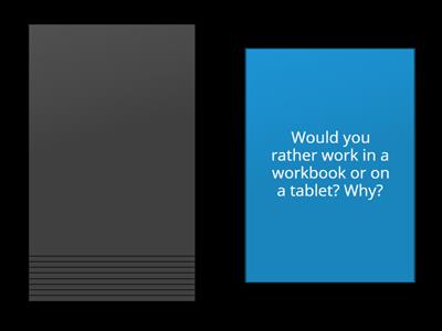 Would you rather...