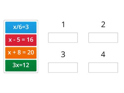 Solving Single Step Equations