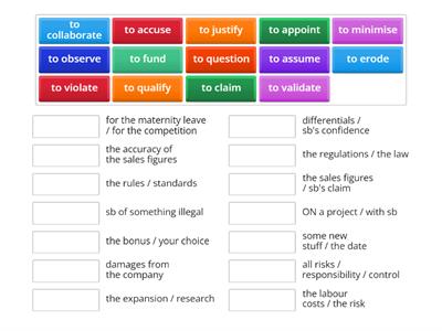 HR Verbs collocations 