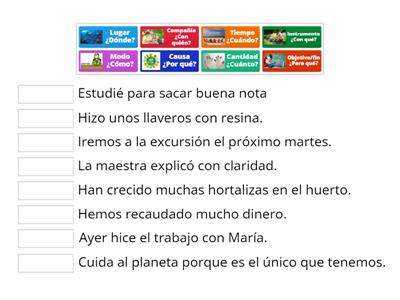 ¡Complementos circunstanciales!