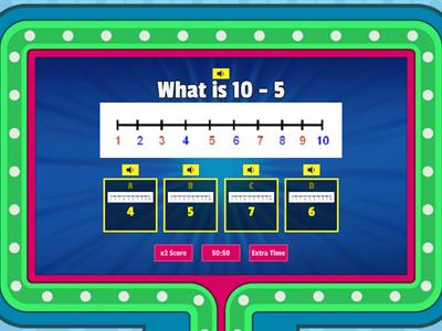 Number Line Subtraction