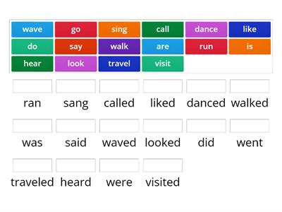 regular and Irregular verbs - Simple Past