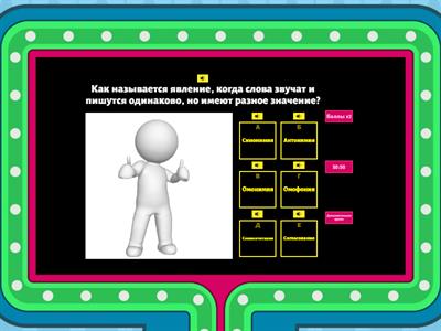 Викторина по русскому языку