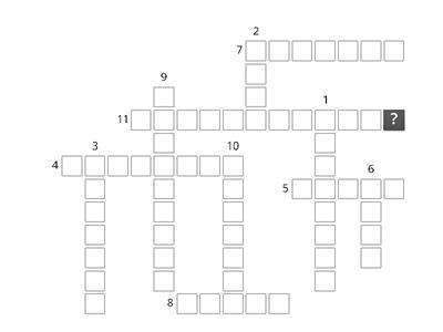 Crossword - French Greetings