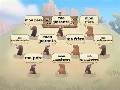 Les adjectifs possessifs 