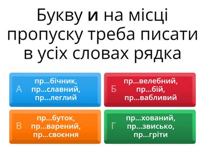 Підготовка до НМТ. Орфографія.