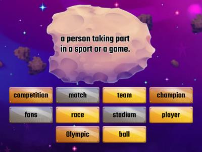 Y5 UNIT 6 : SPORTS - vocabulary 2