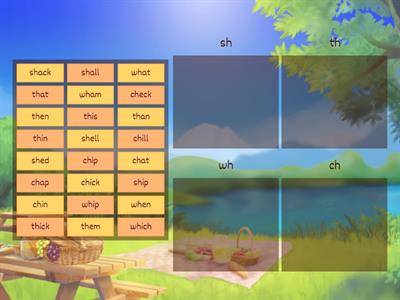 Sort 47 Short vowel & diagraphs