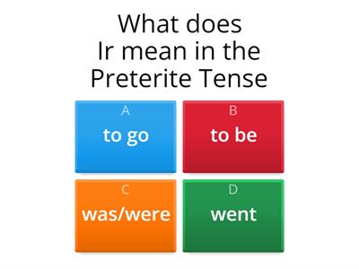  Ser and Ir Preterite