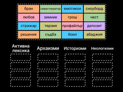 БЕ 9.клас - Активна и пасивна лексика