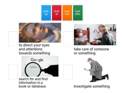 Phrasal verbs with look 