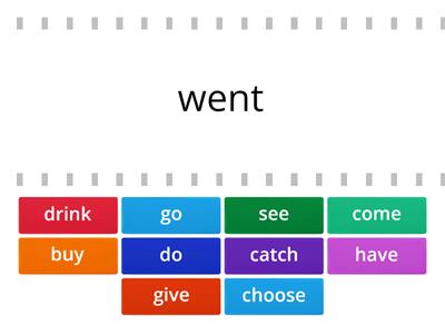 irregular verbs GW A1