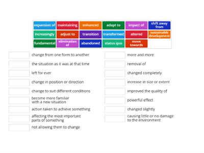 Describing changes