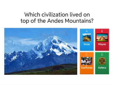 Aztec, Maya and Inca wordwall