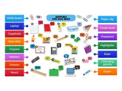 EAL- Label the classroom materials