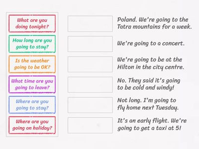 Future: am/are/is going