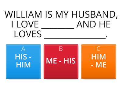 SUBJECT AND OBJECT PRONOUNS