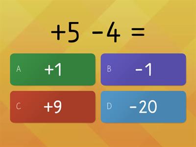 Somma e differenza numeri relativi 2