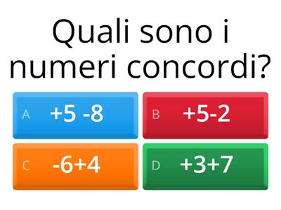 I NUMERI RELATIVI