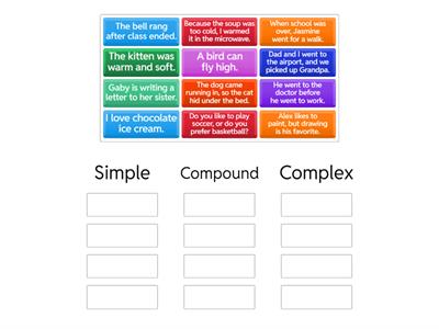 Simple, Compound, and Complex Sentences