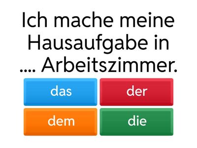 Markiert die richtige Antwort.