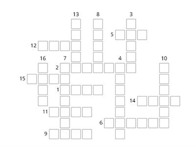 Palavras cruzadas 1º ano várias