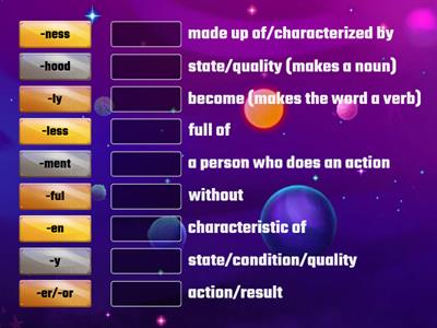 Suffix Match-Up